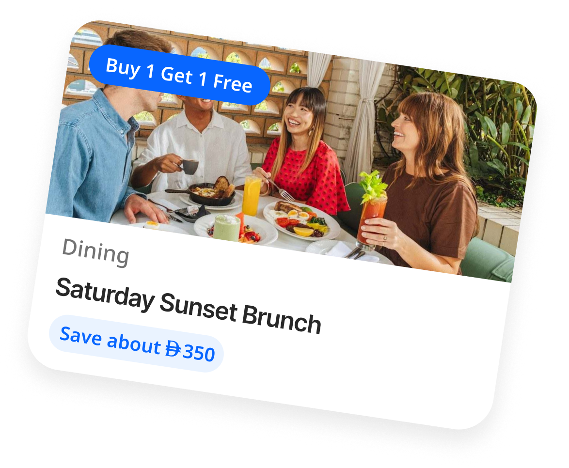 Saturday Sunset Brunch - Dining, save about AED 350